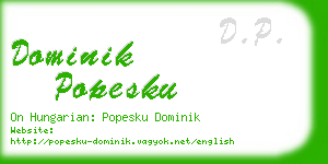 dominik popesku business card